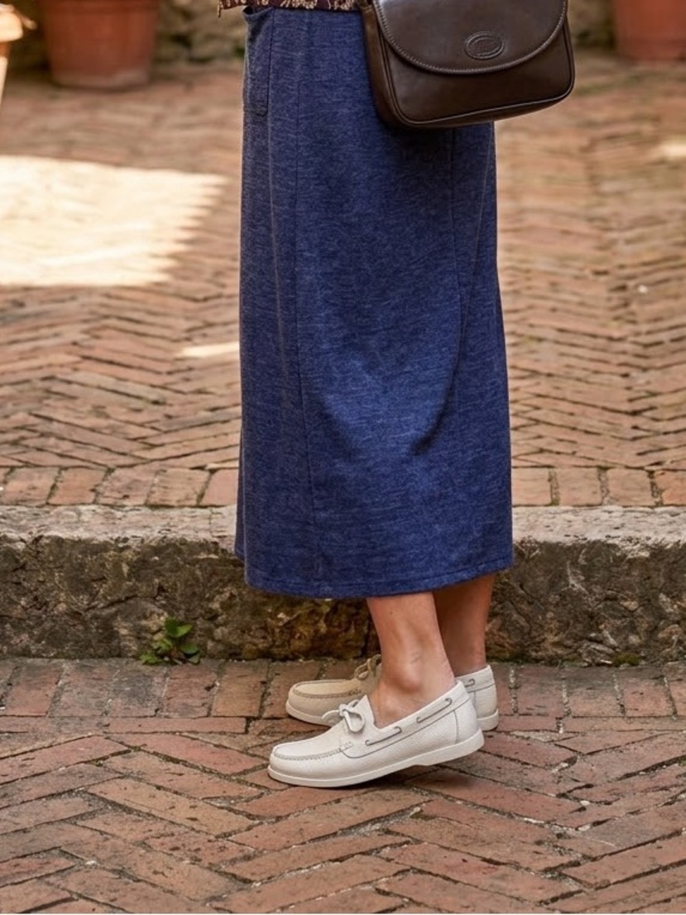 White Boat Shoes/ Loafers